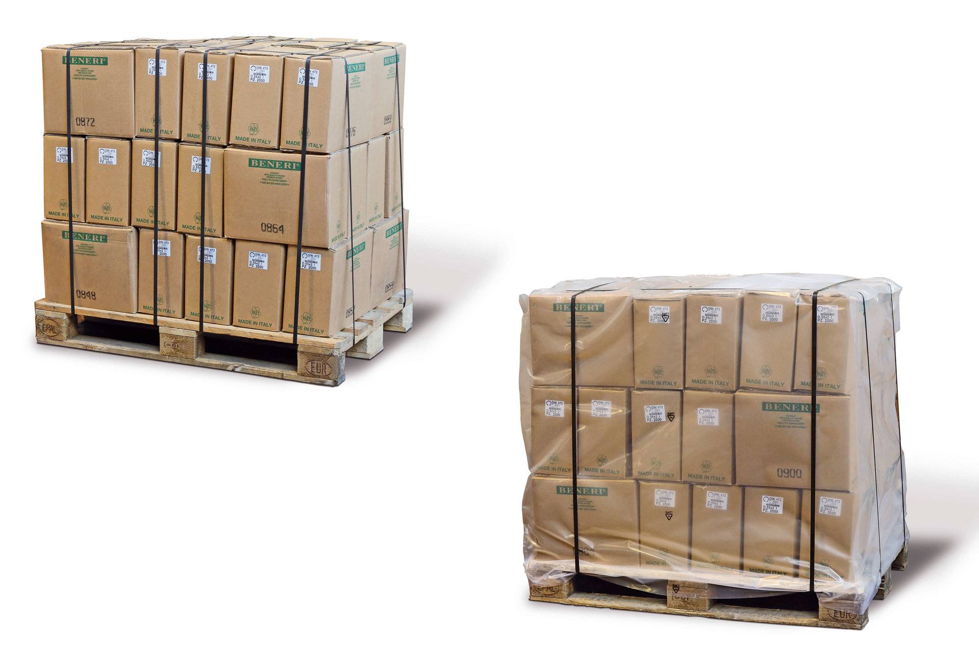 Packaging on pallets