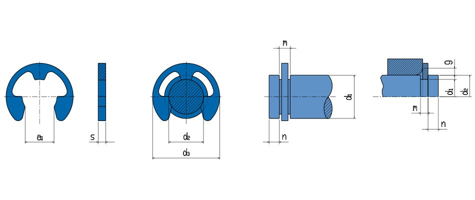 DIN 6799 - Federringe für Wellen